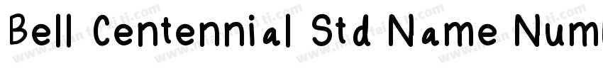 Bell Centennial Std Name Number字体转换